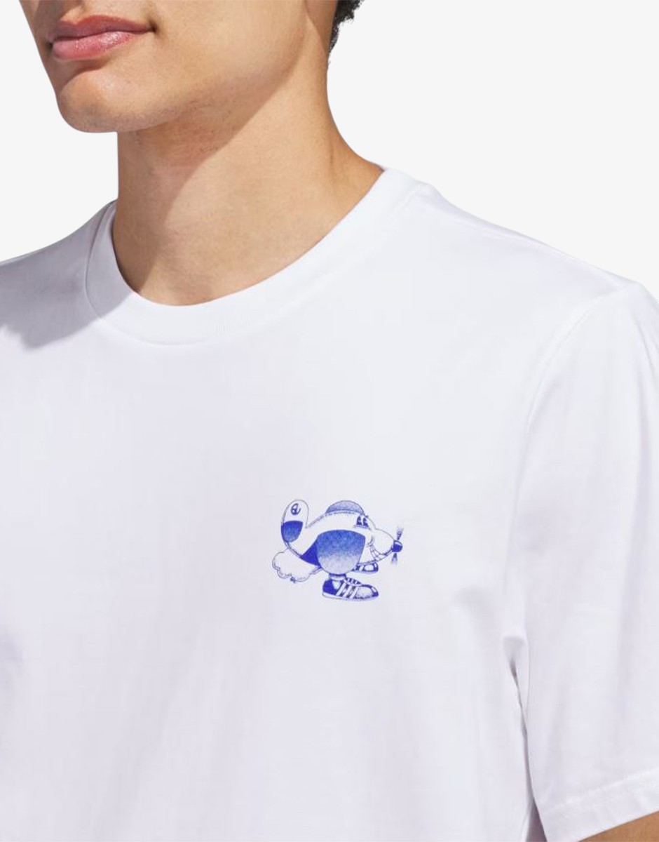 ADIDAS Remera Dog Plane Tee White