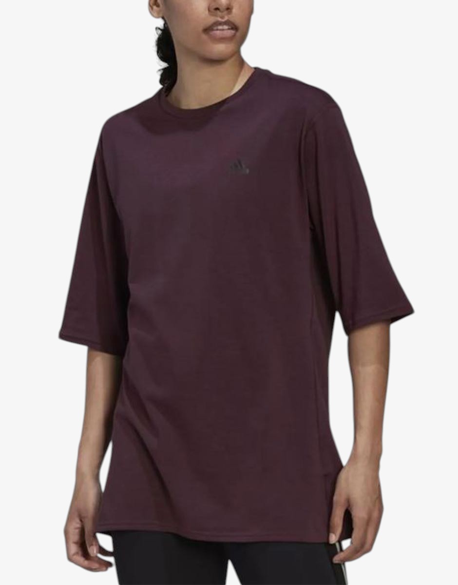 ADIDAS Run Icons Made With Nature Short Sleeve Tee Red