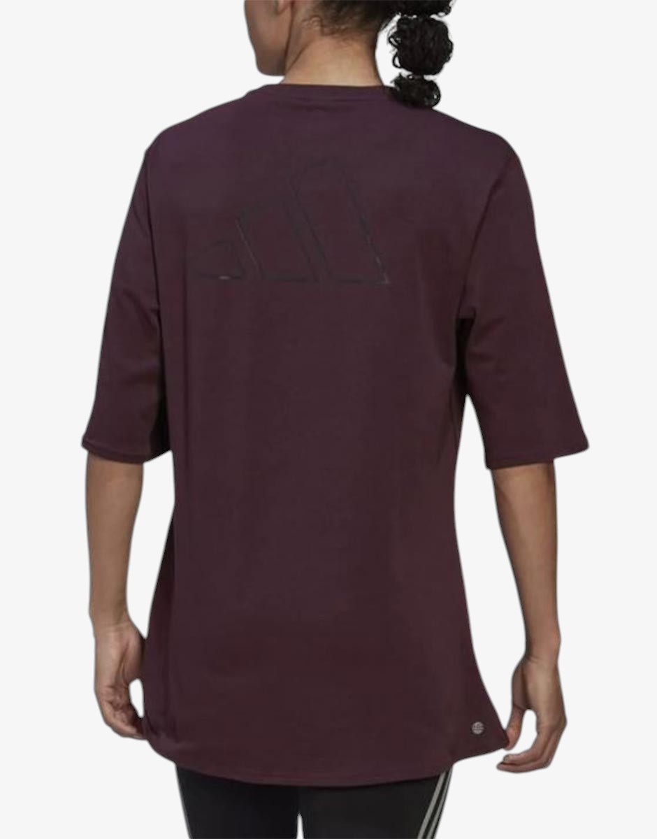 ADIDAS Run Icons Made With Nature Short Sleeve Tee Red