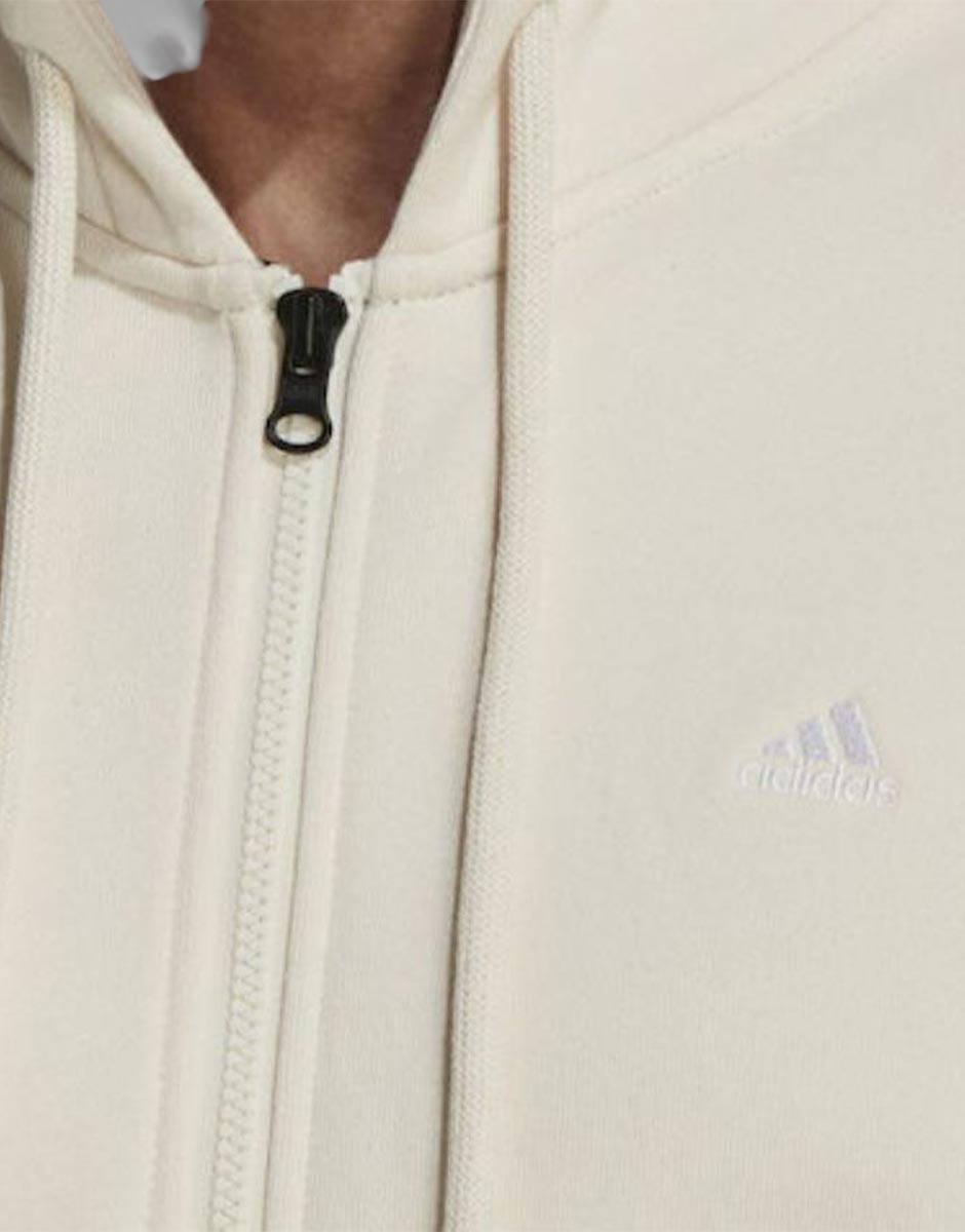 ADIDAS Sportswear Comfy & Chill Full Zip Hoodie Beige