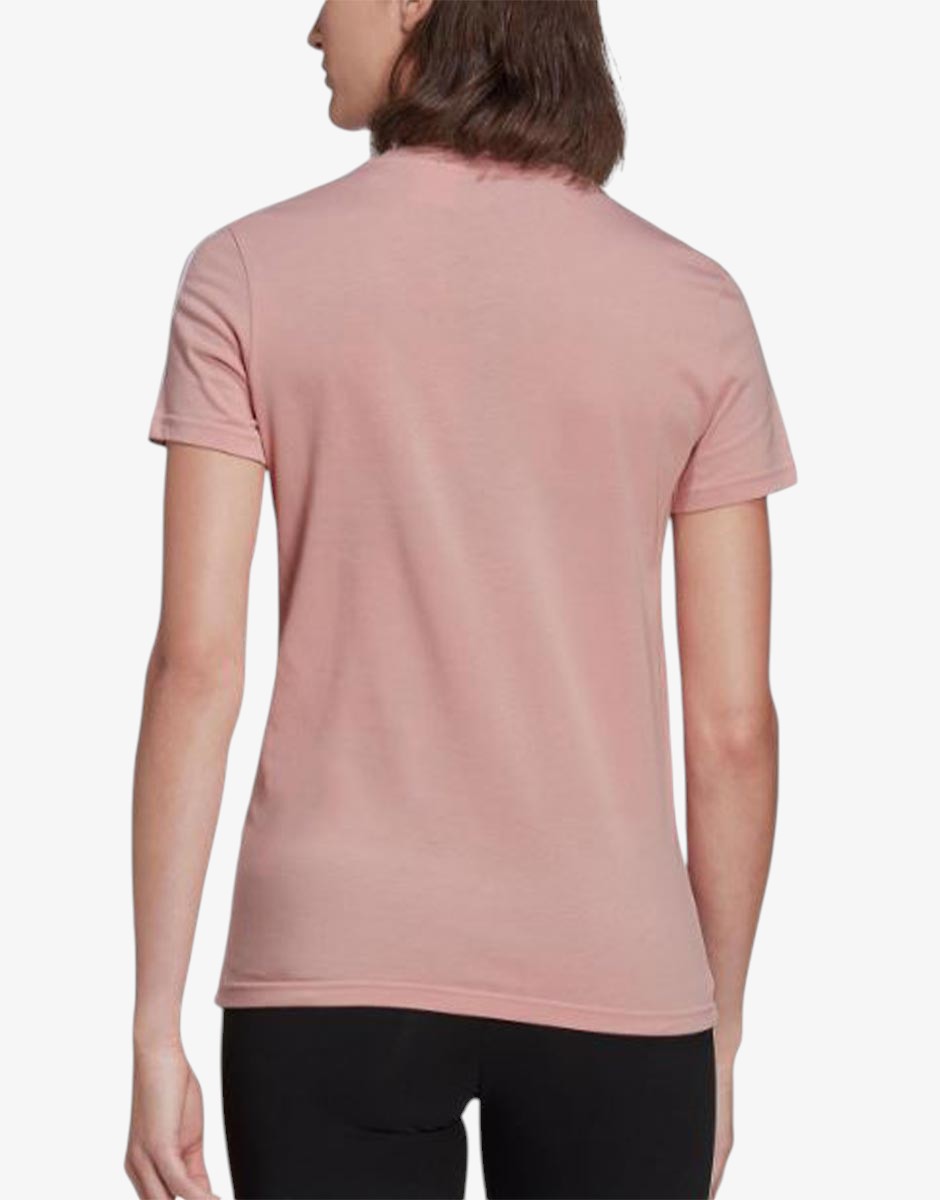 ADIDAS Sportswear Essentials Slim 3-Stripes Tee Pink