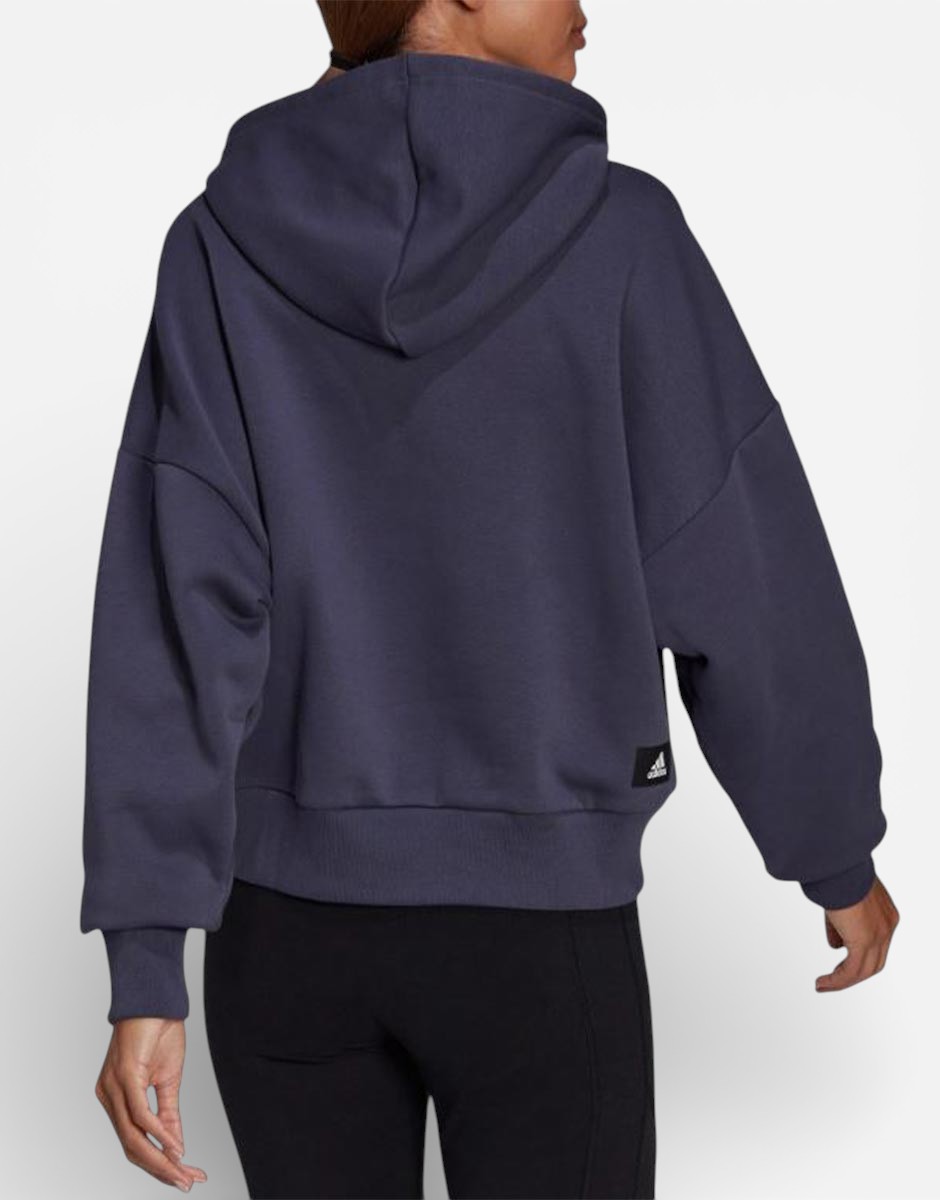 ADIDAS Sportswear Future Icons Feel Fierce Graphic Hoodie Navy
