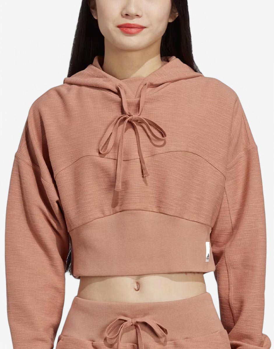 ADIDAS Sportswear Lounge Terry Loop Hoodie Brown