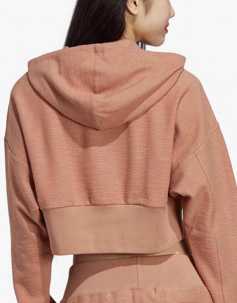 ADIDAS Sportswear Lounge Terry Loop Hoodie Brown