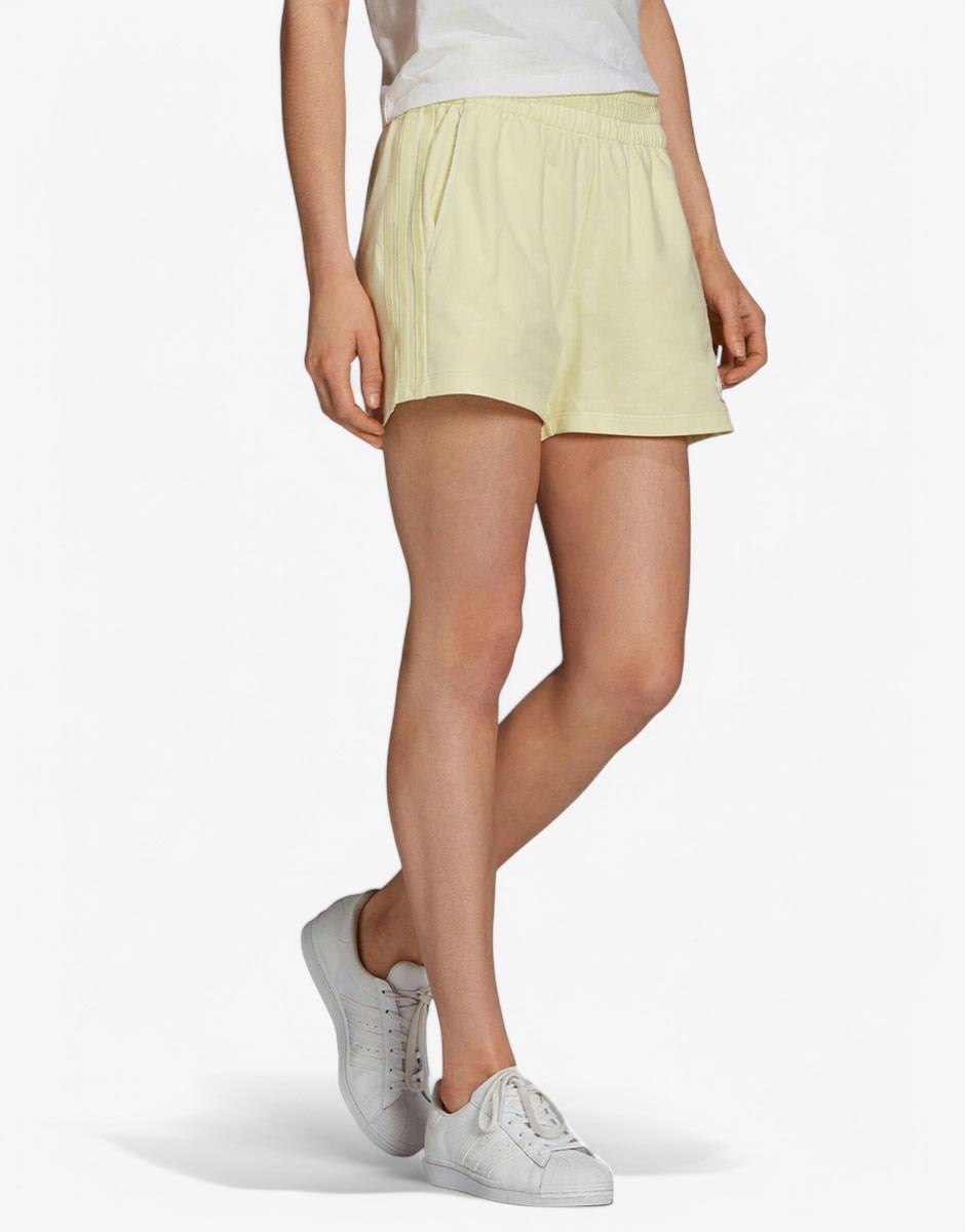 ADIDAS Tennis Luxe 3-Stripes Shorts Yellow