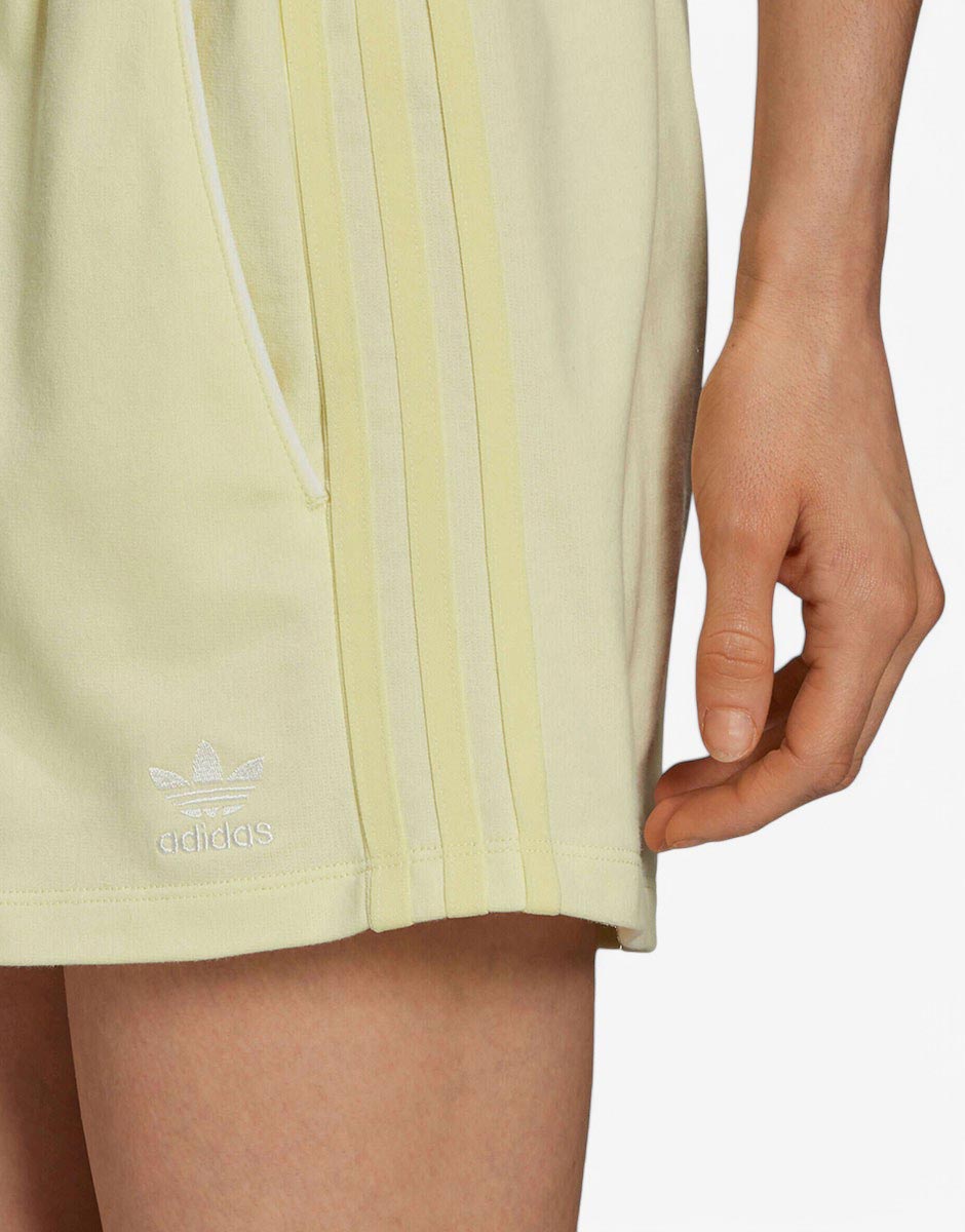 Adidas Tennis Luxe 3-Stripes Shorts Yellow