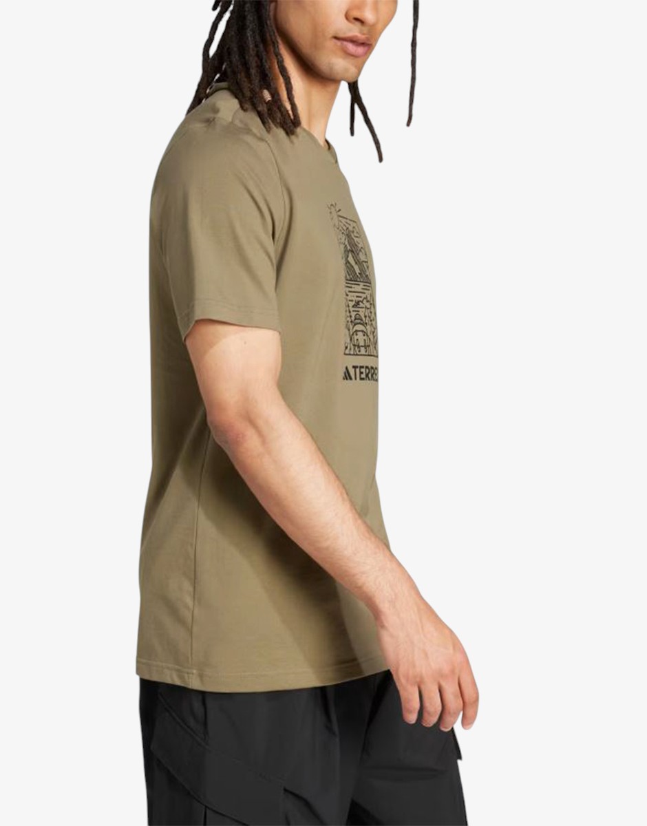 ADIDAS Terrex Graphic Tee Green