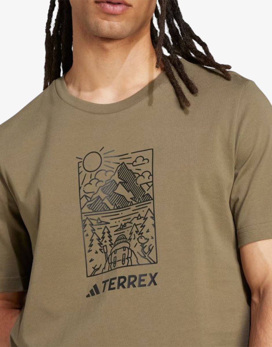ADIDAS Terrex Graphic Tee Green