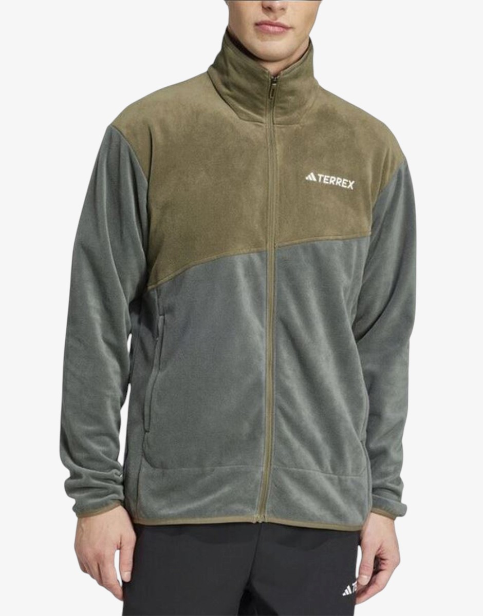 ADIDAS Terrex Multi Full-Zip Fleece Grey/Green