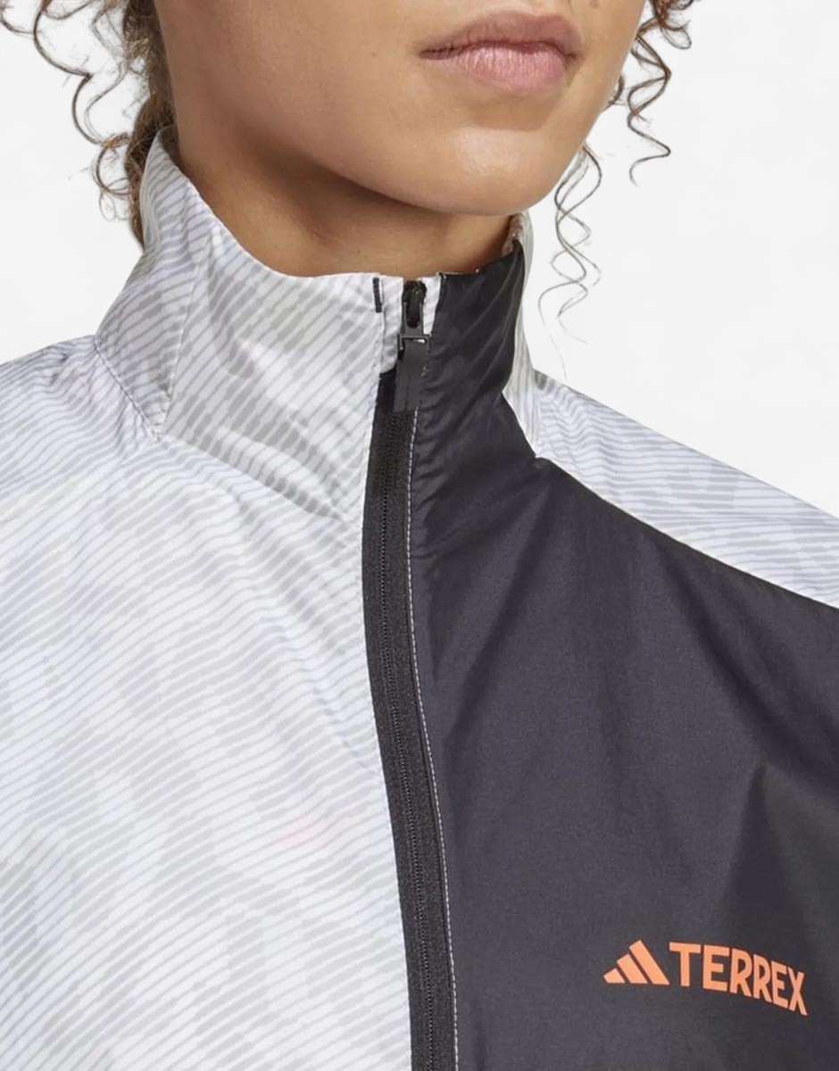 ADIDAS Terrex Trail Running Wind Jacket White/Grey
