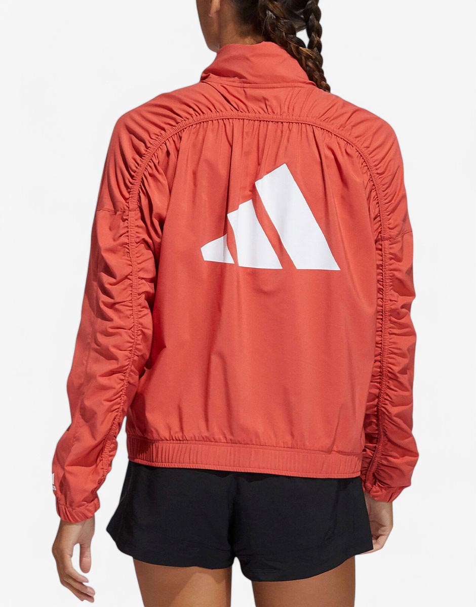ADIDAS Training 3 Bar Logo Warm-Up Sports Jacket Red