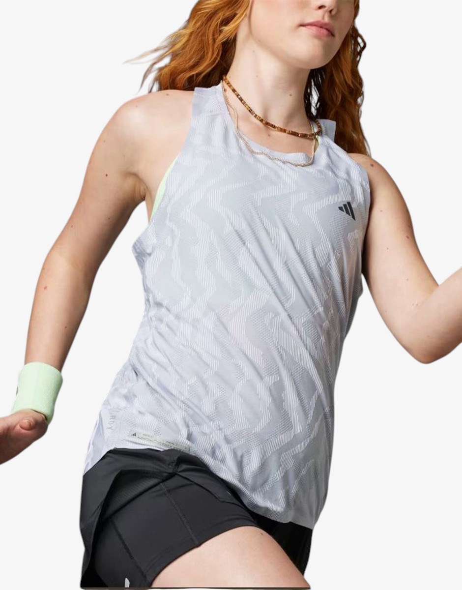 ADIDAS Ultimate HEAT RDY Engineered Running Tank Top Gray