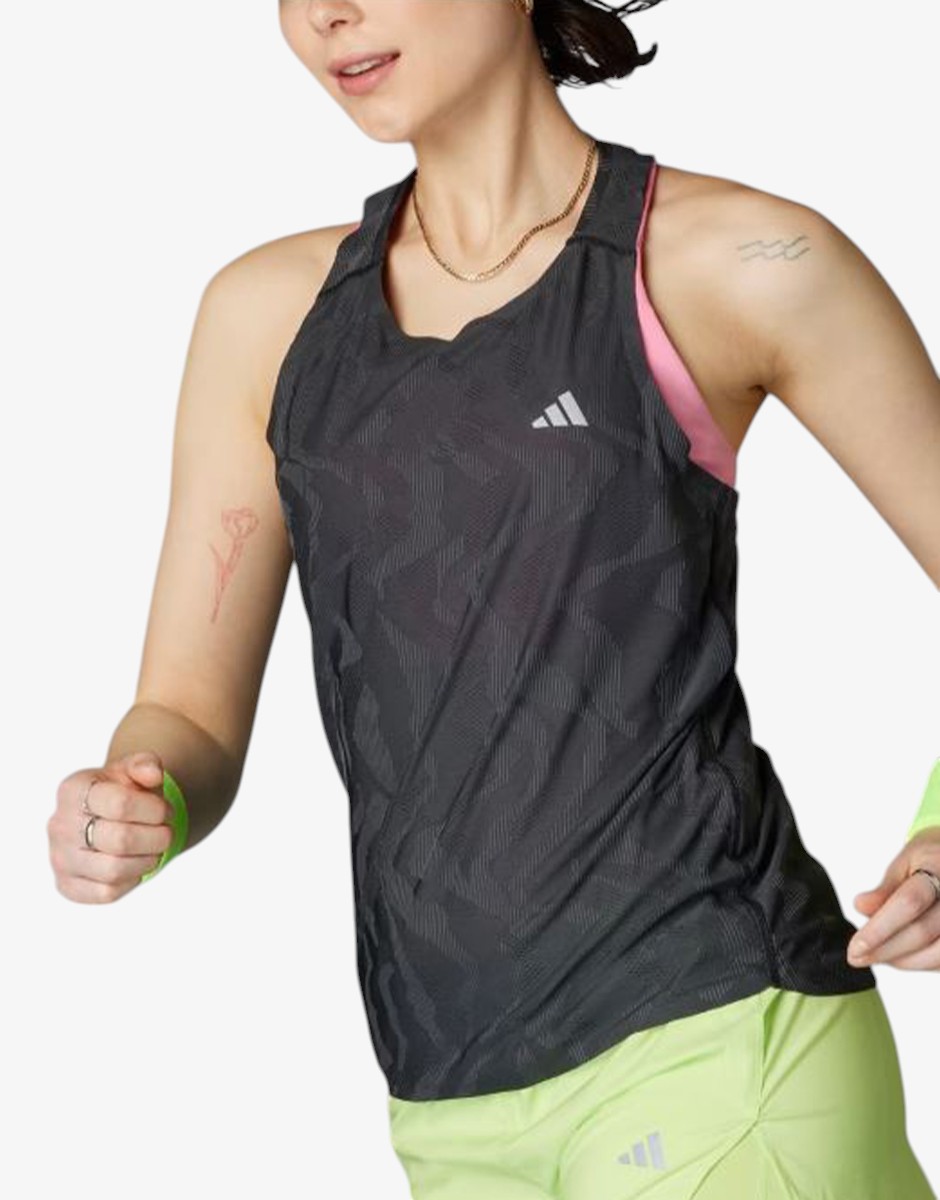 ADIDAS Ultimate HEAT.RDY Engineered Running Tank Top Black