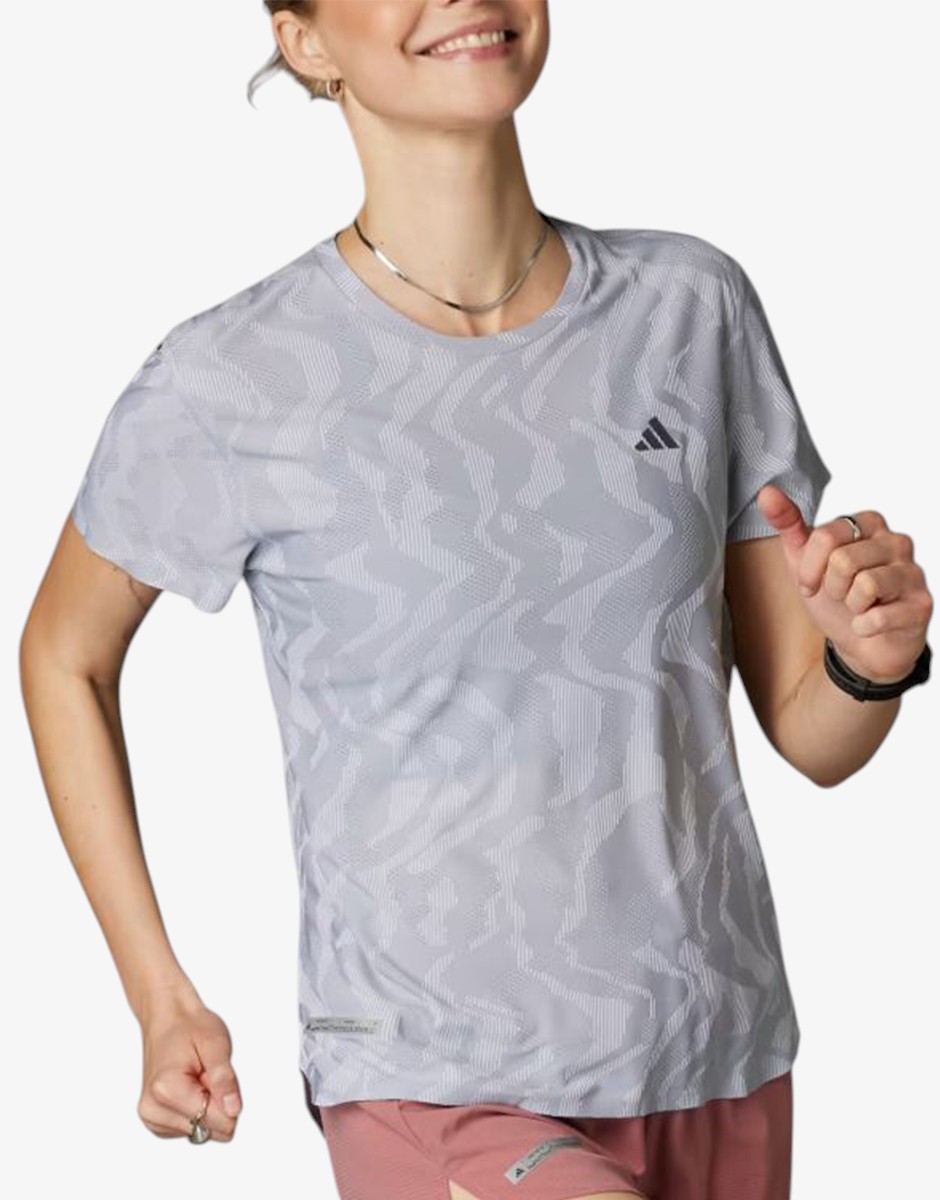 ADIDAS Ultimate HEAT.RDY Engineered Running Tee Gray