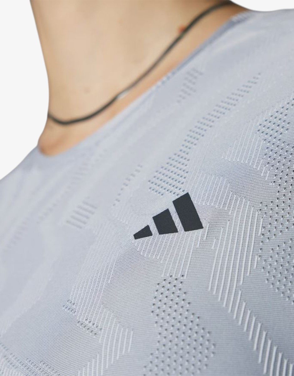 ADIDAS Ultimate HEAT.RDY Engineered Running Tee Gray