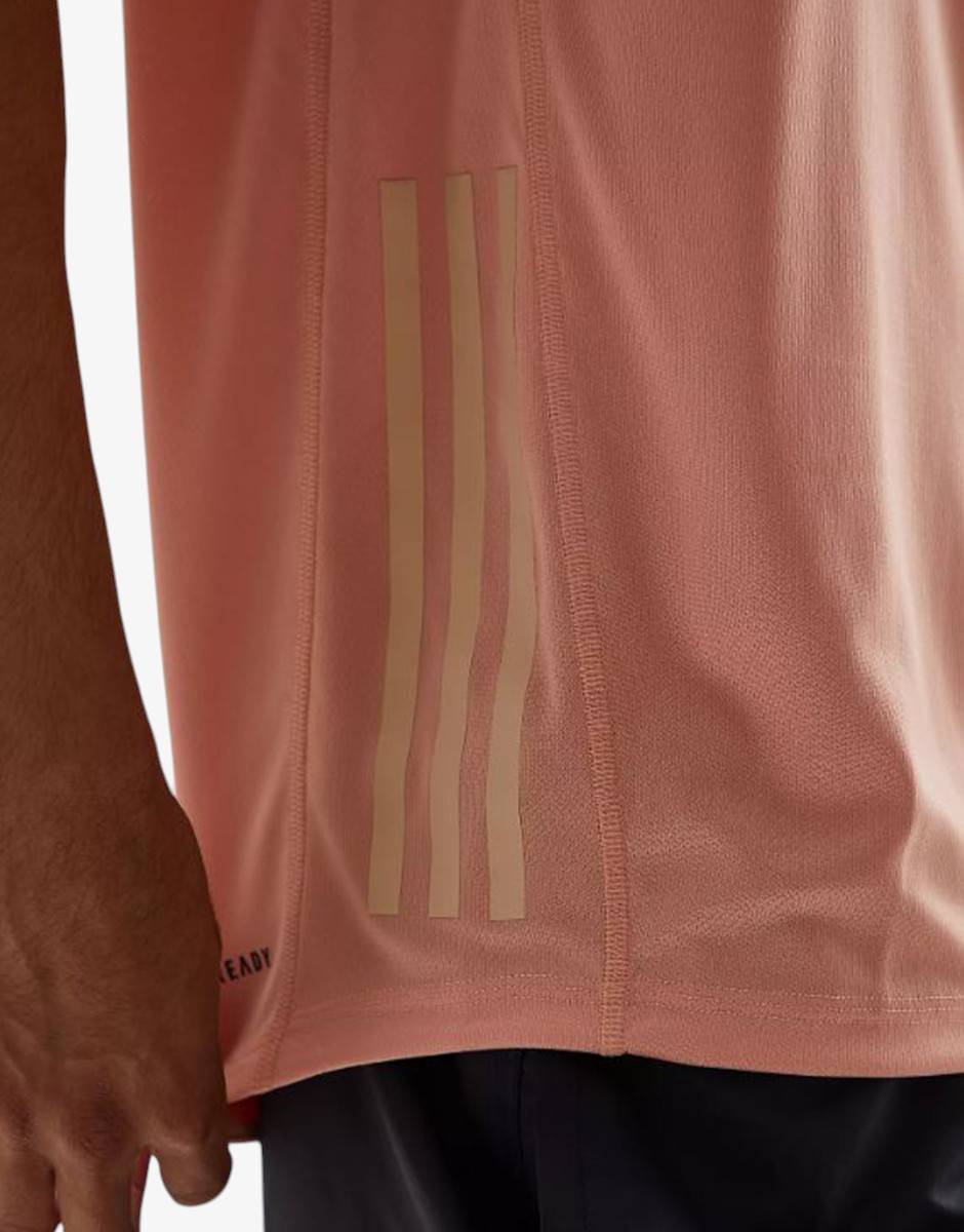 ADIDAS Yoga Sports Round Neck Short Sleeve Tee Pink
