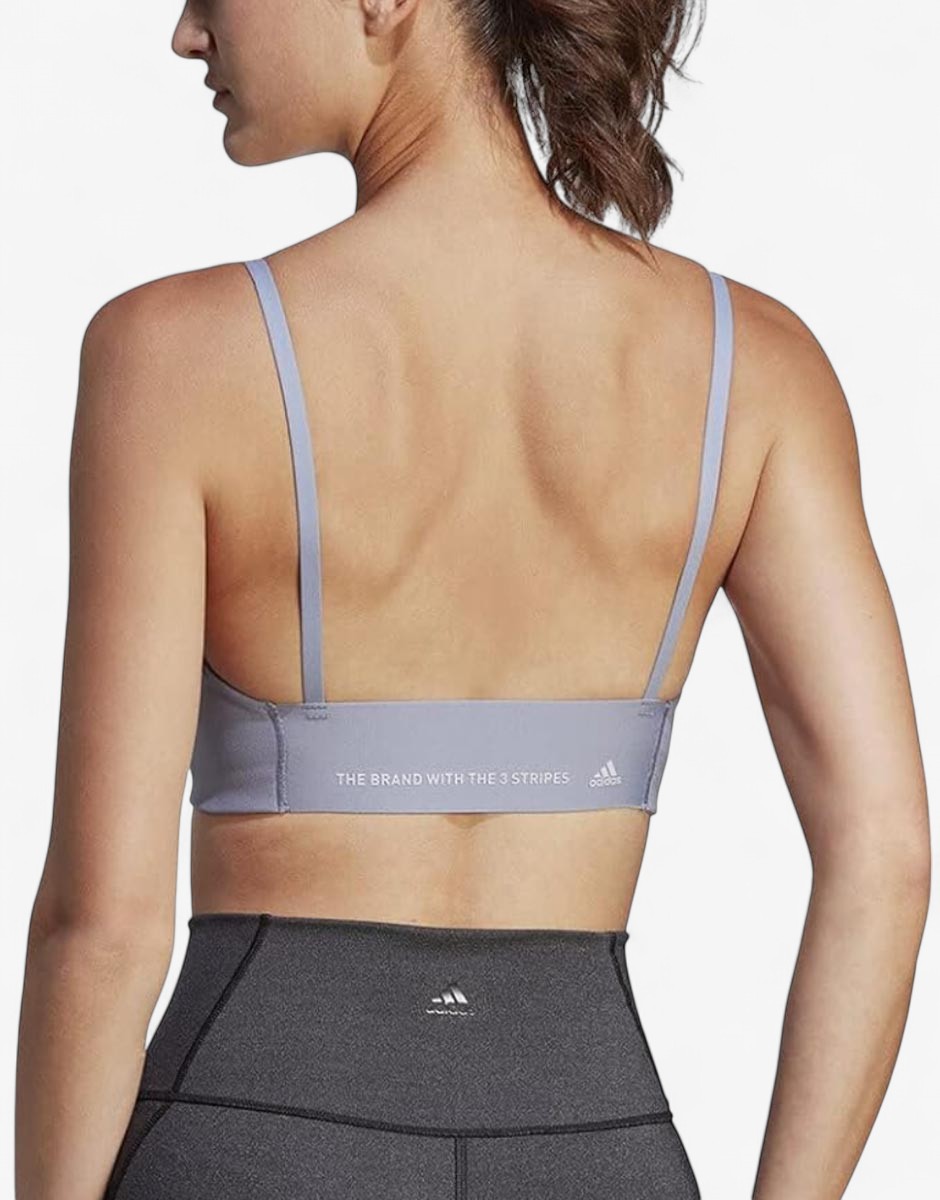 ADIDAS Yoga Studio Light-Support Bra Silver Violet