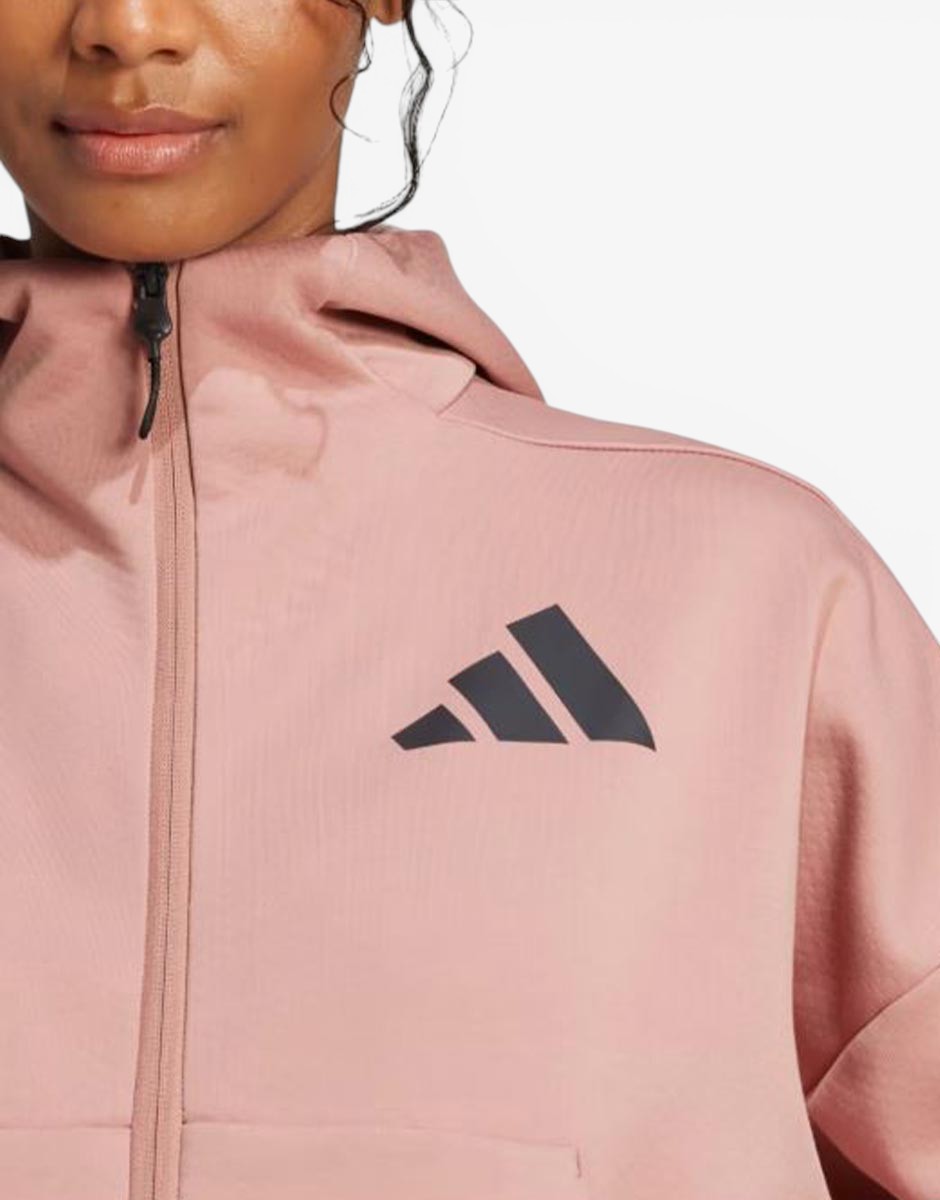 ADIDAS Z.N.E. Full-Zip Hoodie Pink