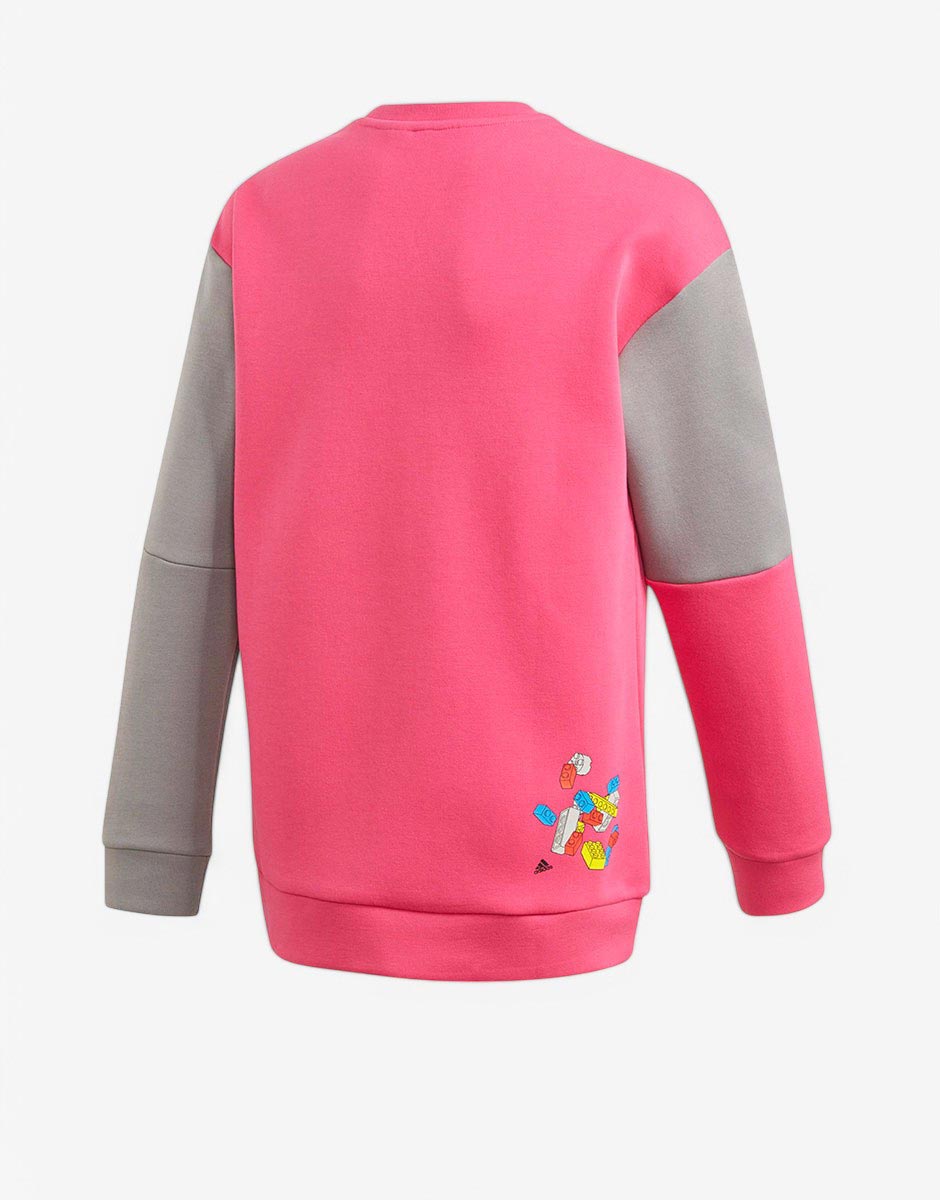 ADIDAS x Classic Lego Crew Sweatshirt Pink/Grey