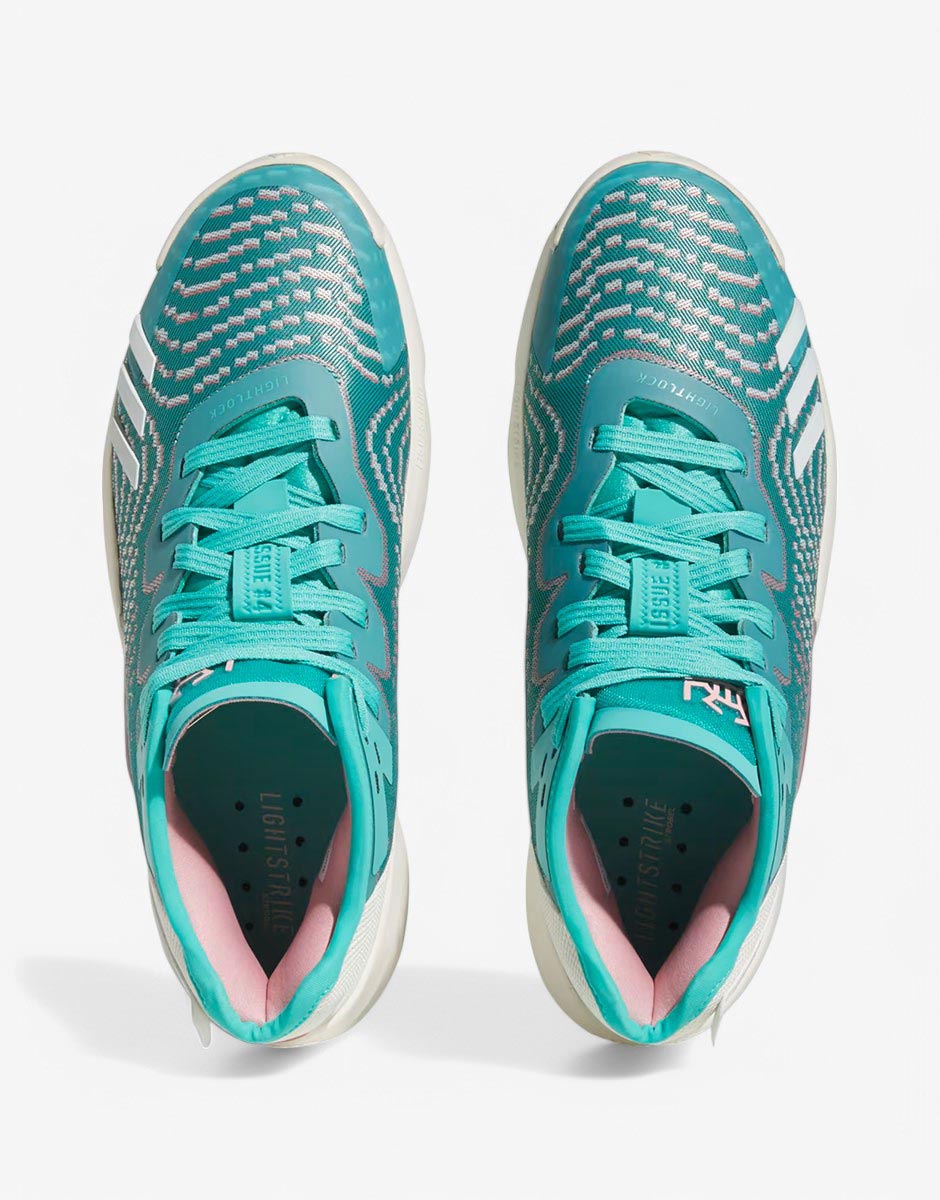 ADIDAS x Donovan Mitchell Issue 4 Basketball Shoes Turquoise