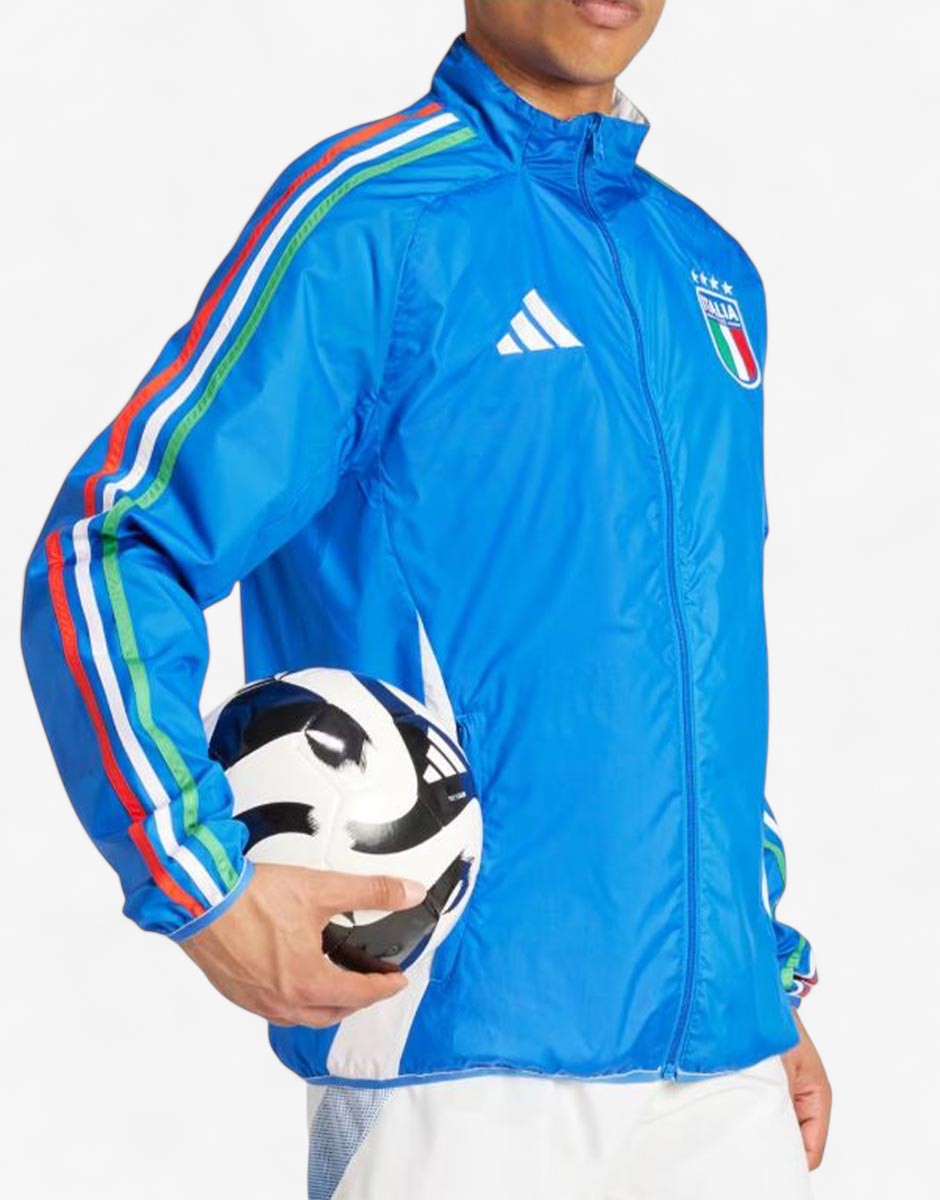 ADIDAS x Italy Anthem Football Jacket Blue/White