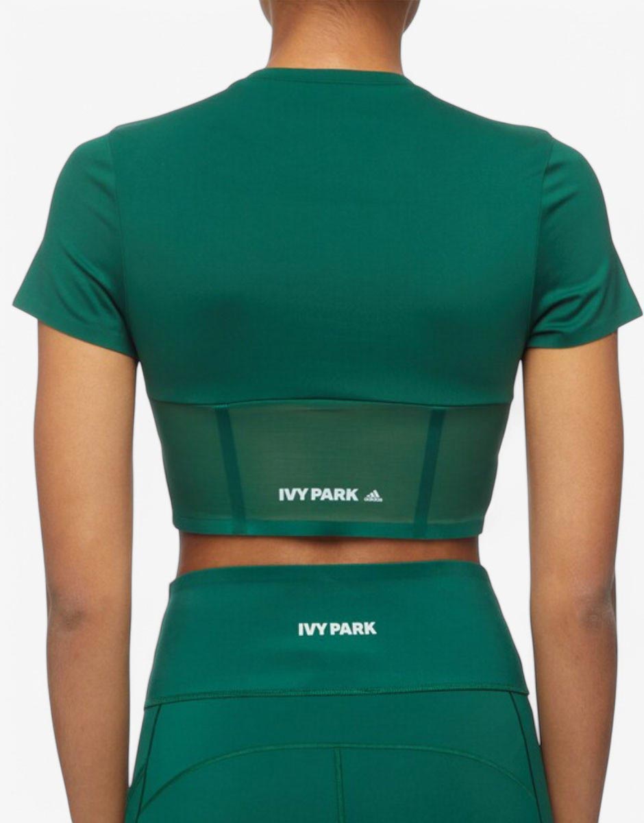 ADIDAS x Ivy Park Corset Croped Tee Green