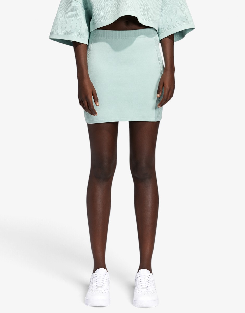 ADIDAS x Ivy Park Logo Knit Skirt Green Tint