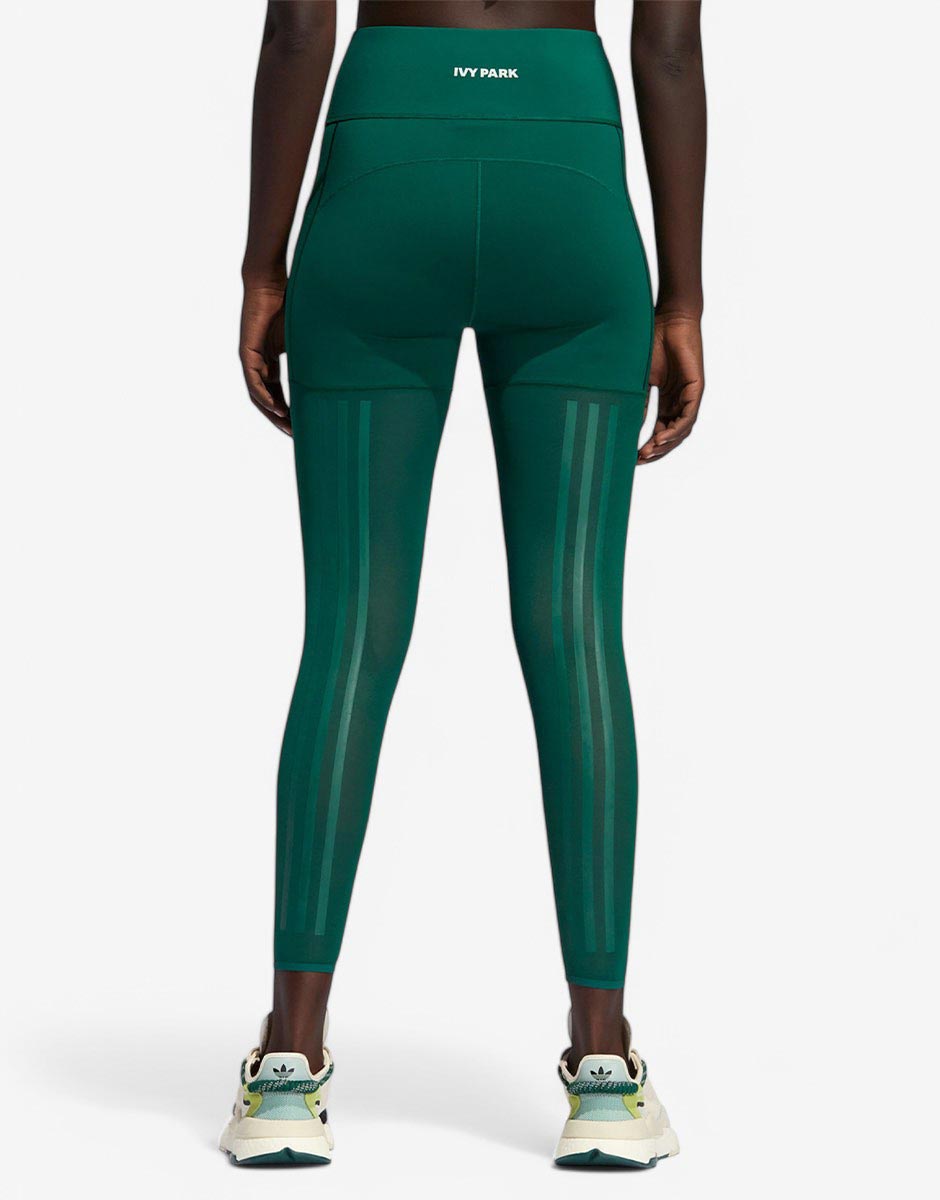 ADIDAS x Ivy Park Mesh 3-Stripes Leggings Green