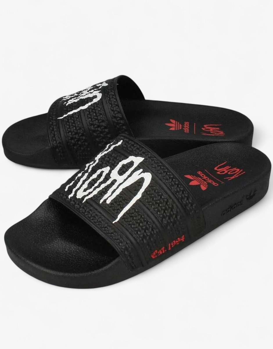 Adidas x Korn Adilette Slides Black