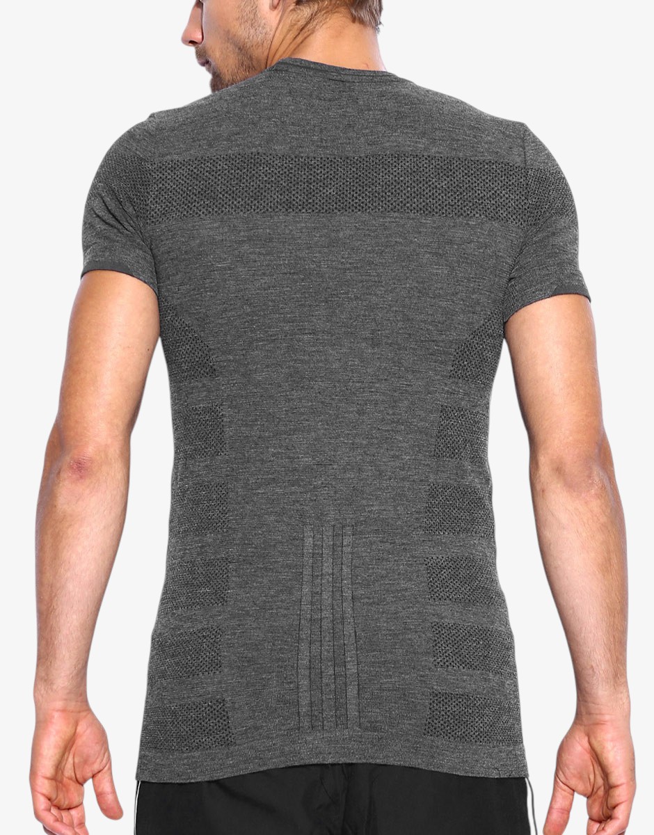 ADIDAS Adistar Primeknit Wool Running Tee Grey