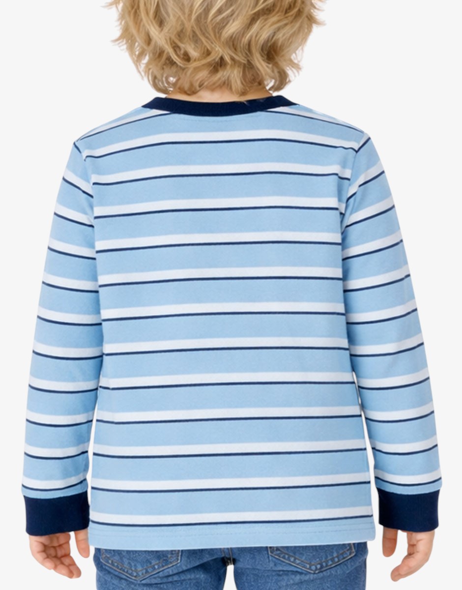 CHICCO Boys Blouse Light Blue Striped