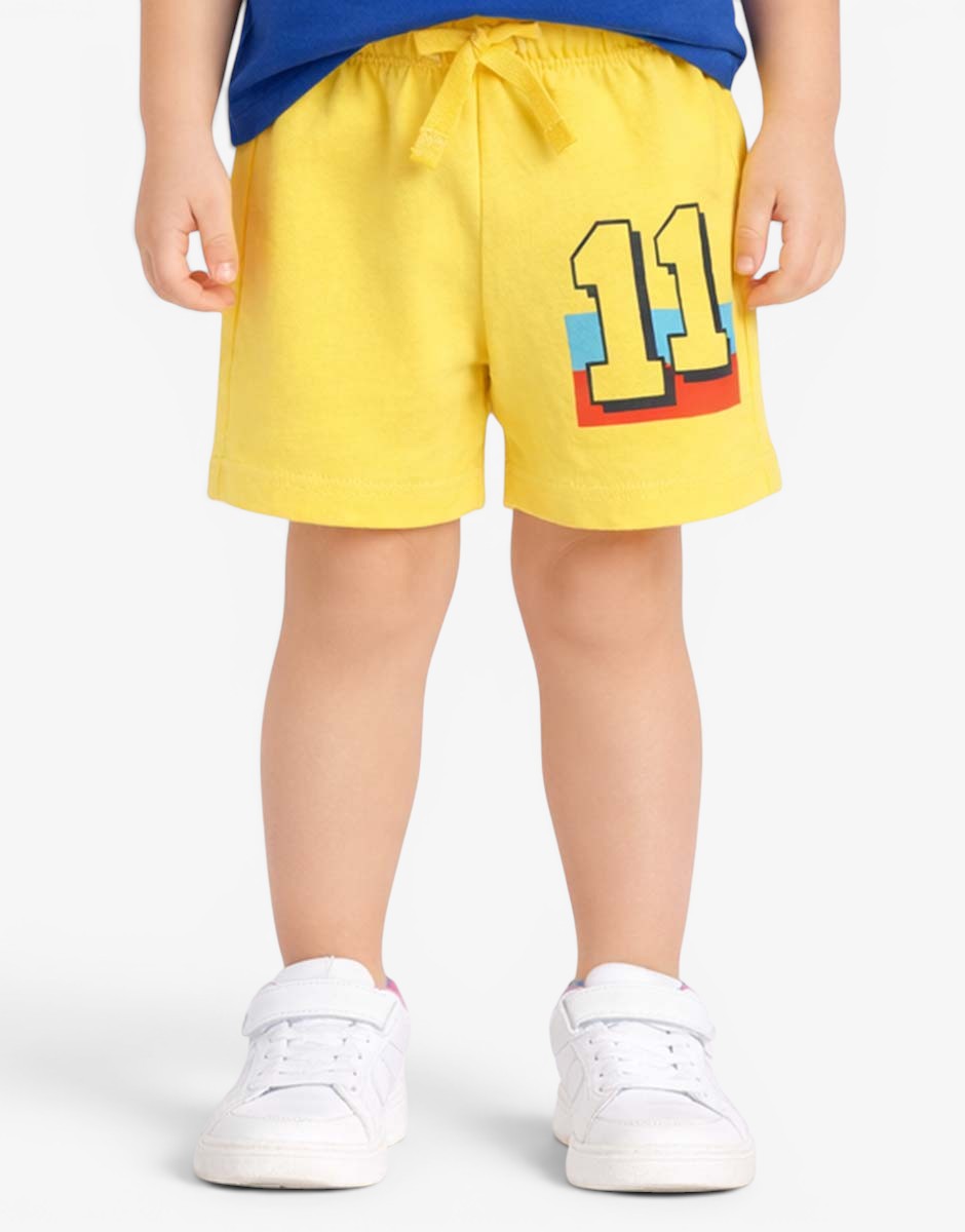 CHICCO Boys Knitted Shorts Medium Yellow