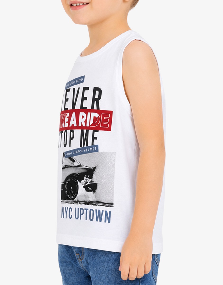 Chicco Boys Never Stop Me Tank White/Multi