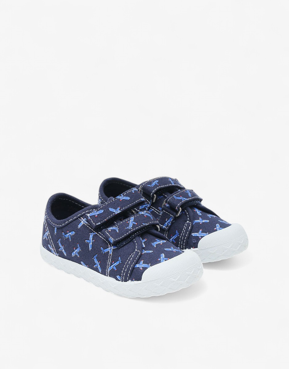 CHICCO Boys Planes Sport Shoes Dark Blue