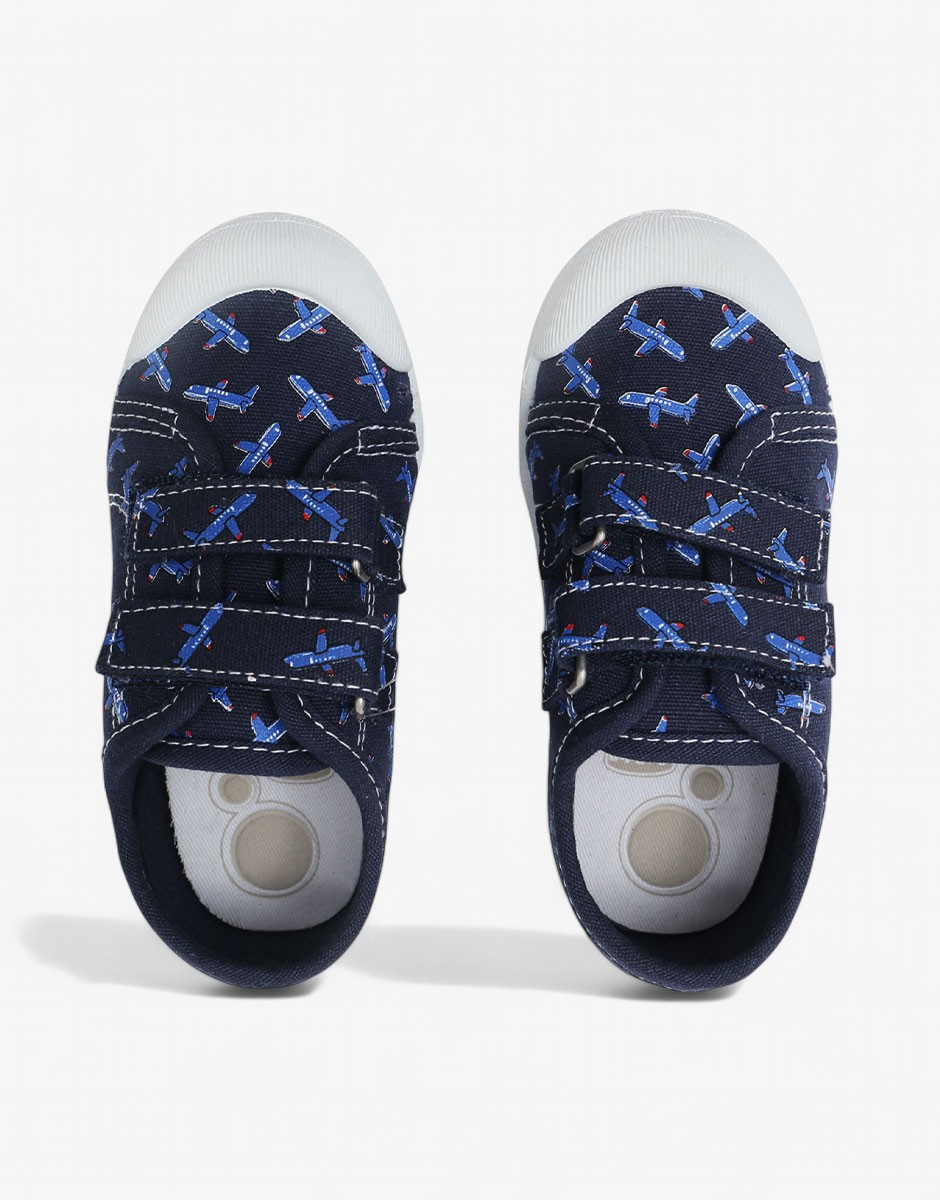 CHICCO Boys Planes Sport Shoes Dark Blue