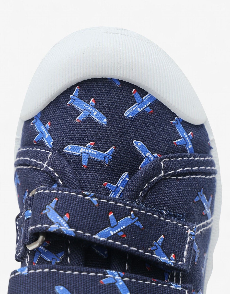 CHICCO Boys Planes Sport Shoes Dark Blue