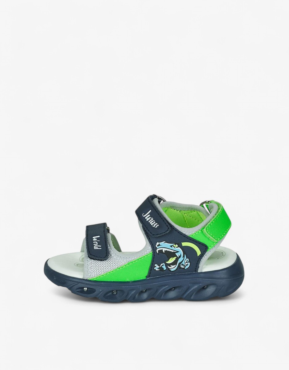 Chicoo Boys Sandals Dark Blue/Green
