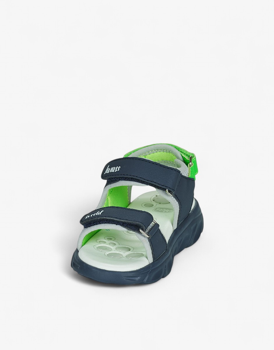 Chicoo Boys Sandals Dark Blue/Green