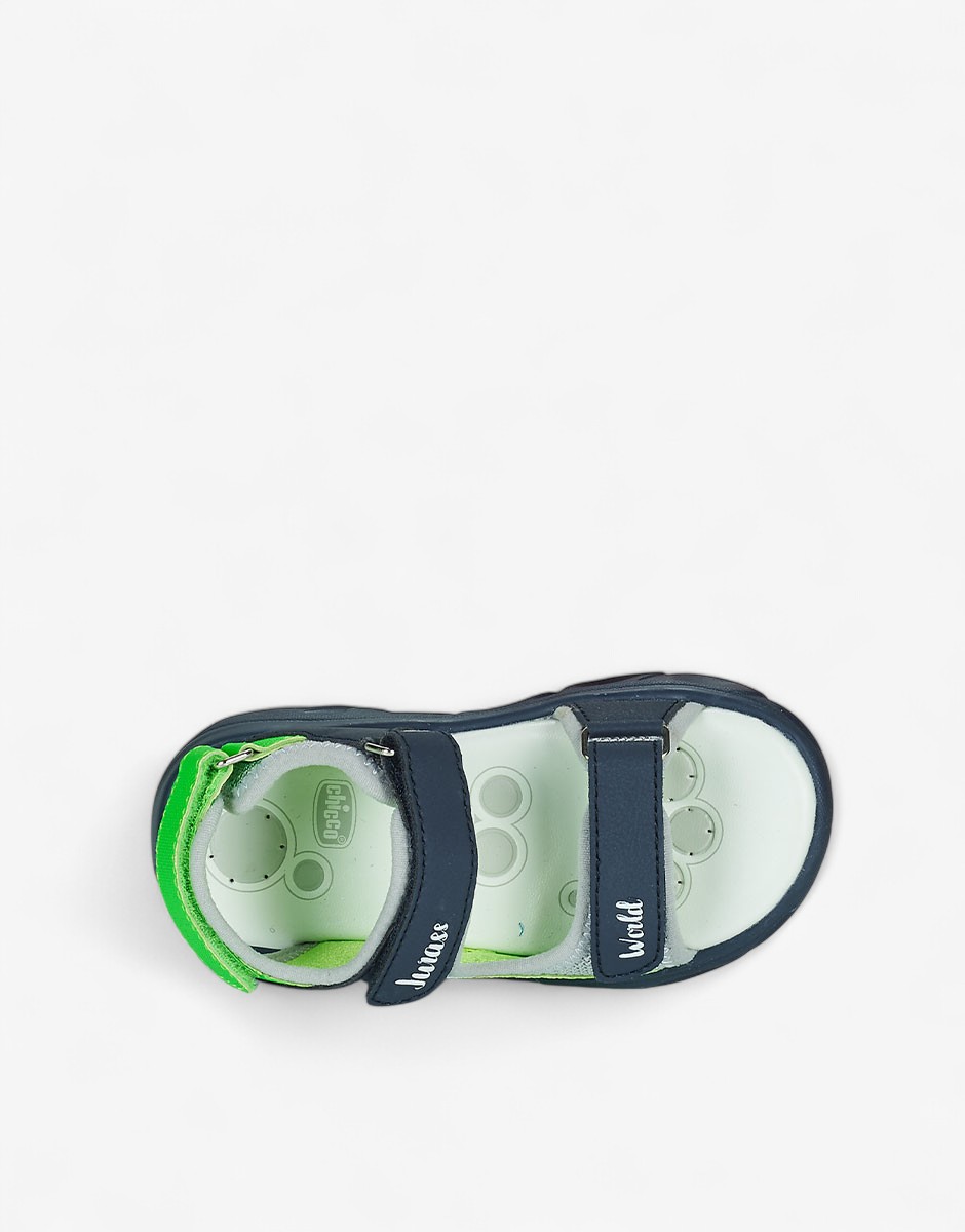 Chicoo Boys Sandals Dark Blue/Green