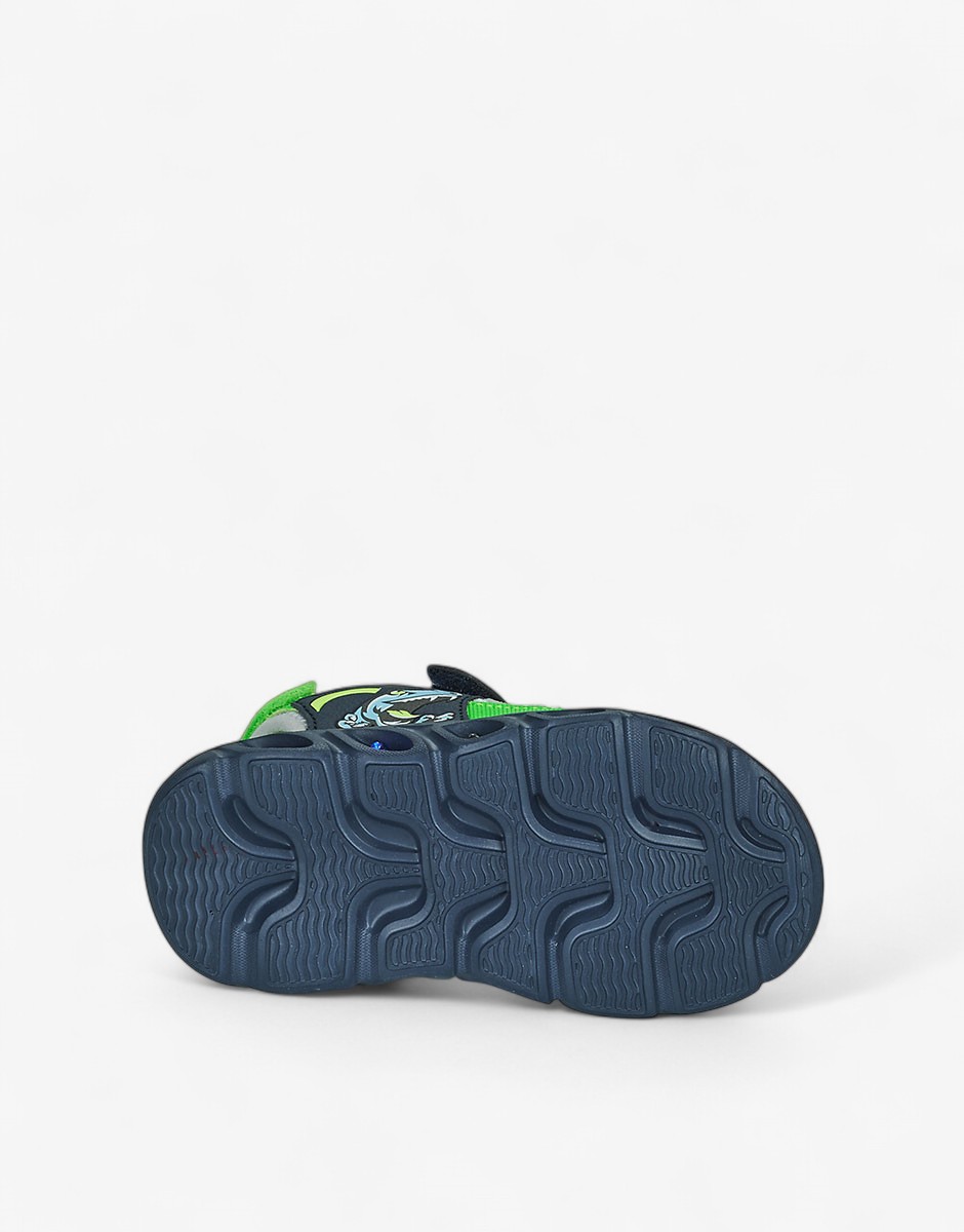 Chicoo Boys Sandals Dark Blue/Green