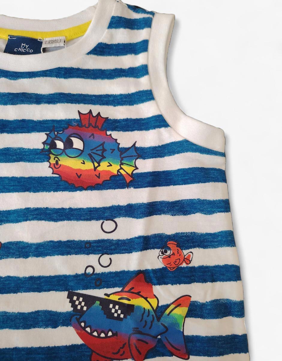 CHICCO Boys Tank Natural Printed