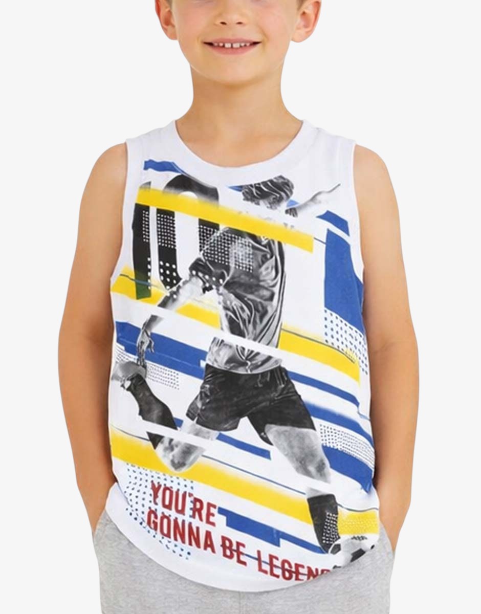CHICCO Boys Tank White/Blue