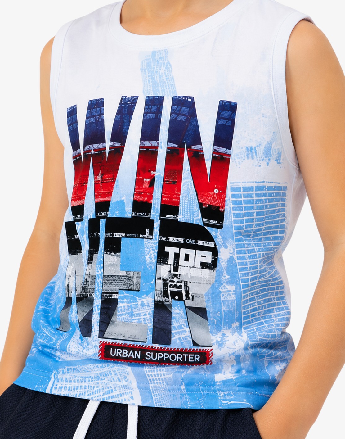 CHICCO Boys Winner Tank White/Blue