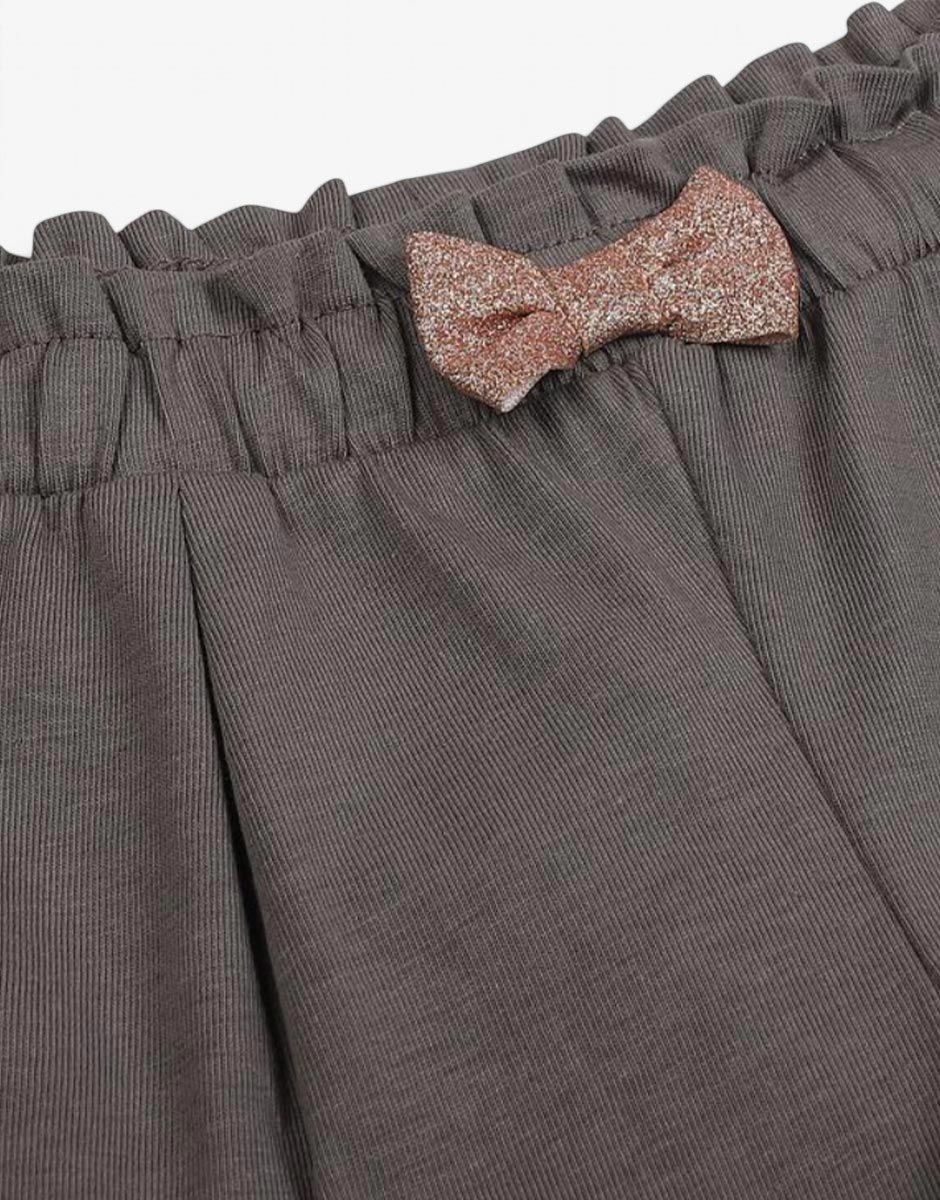 CHICCO Girls Knitted Shorts Medium Grey