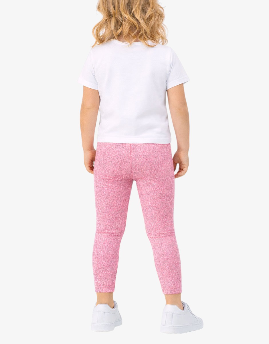 CHICCO Girls Leggings And Tee Set Dark Pink
