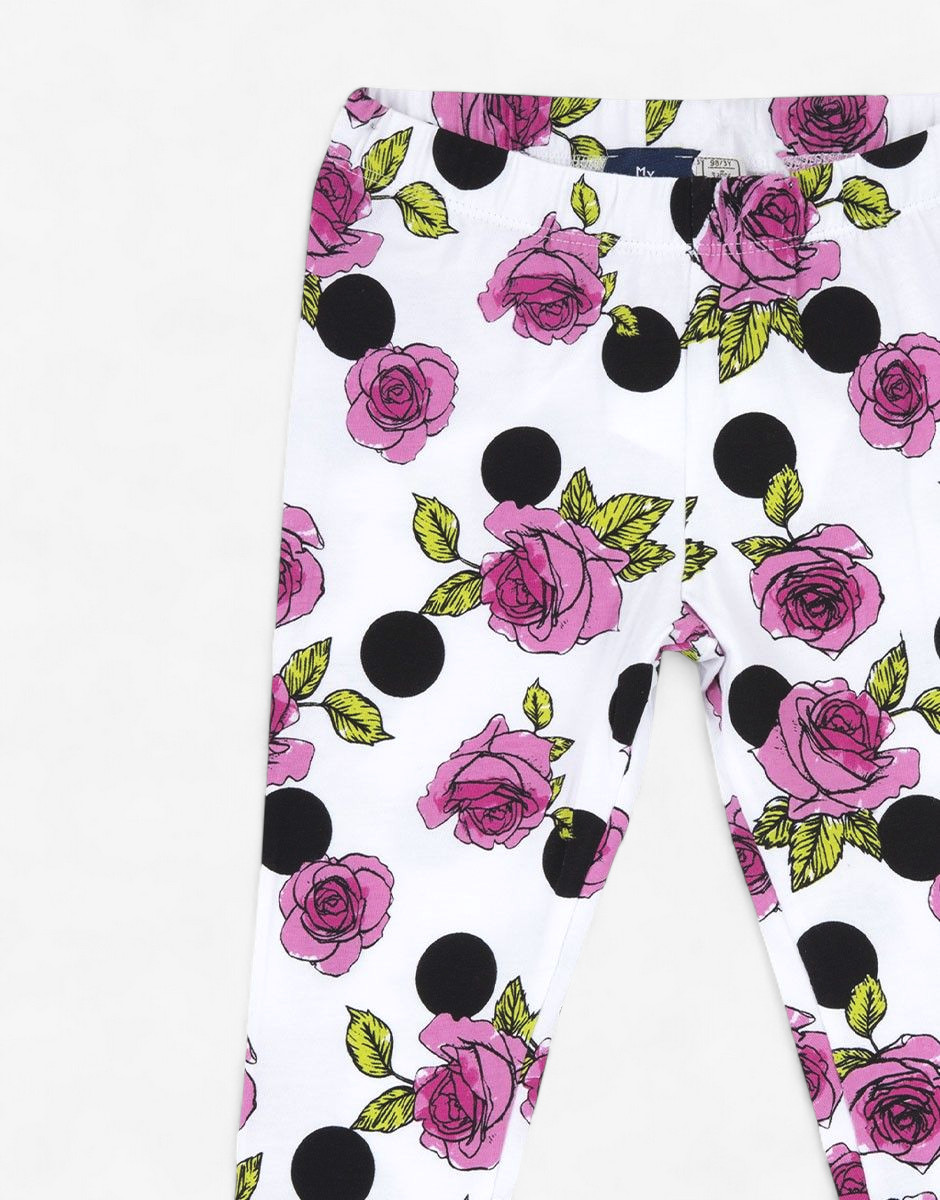 CHICCO Girls Leggings White/Pink