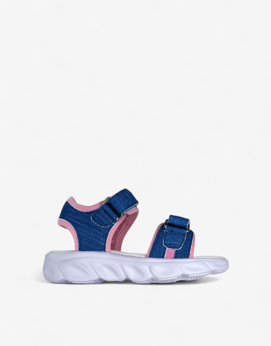 Chicco Girls Sandals Denim/Pink