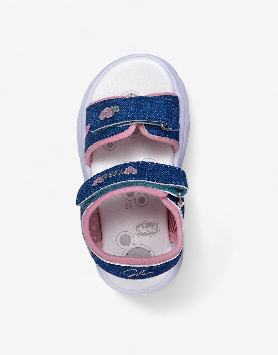 Chicco Girls Sandals Denim/Pink