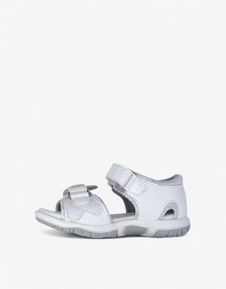 Chicco Girls Sandals White/Silver