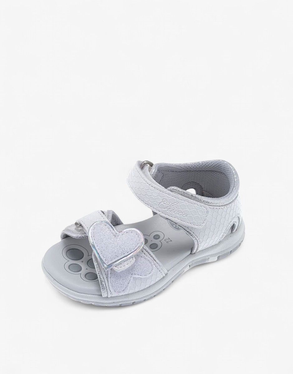 Chicco Girls Sandals White/Silver